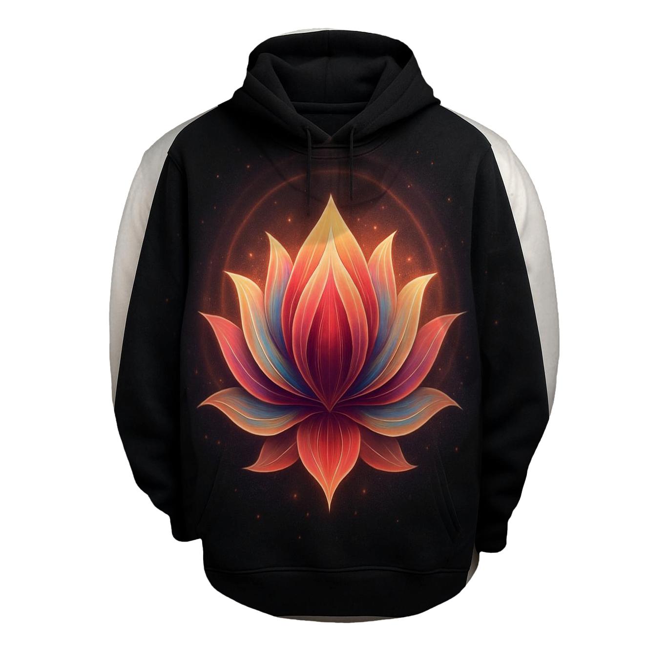 Cosmic Lotus Bloom lightweight hoodies