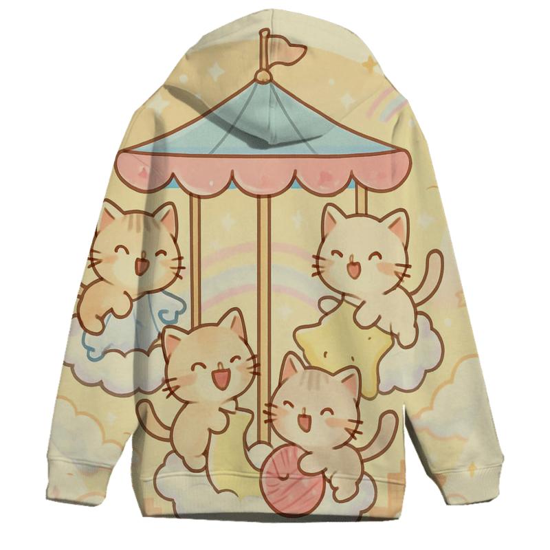Cloud Carousel Sky Kittens hoodie designs