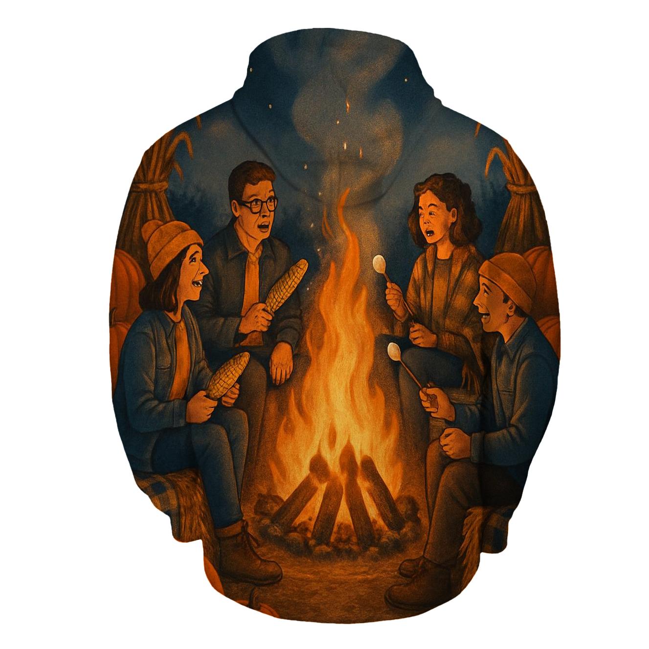 Pumpkin Patch Bonfire Circle designer hoodies