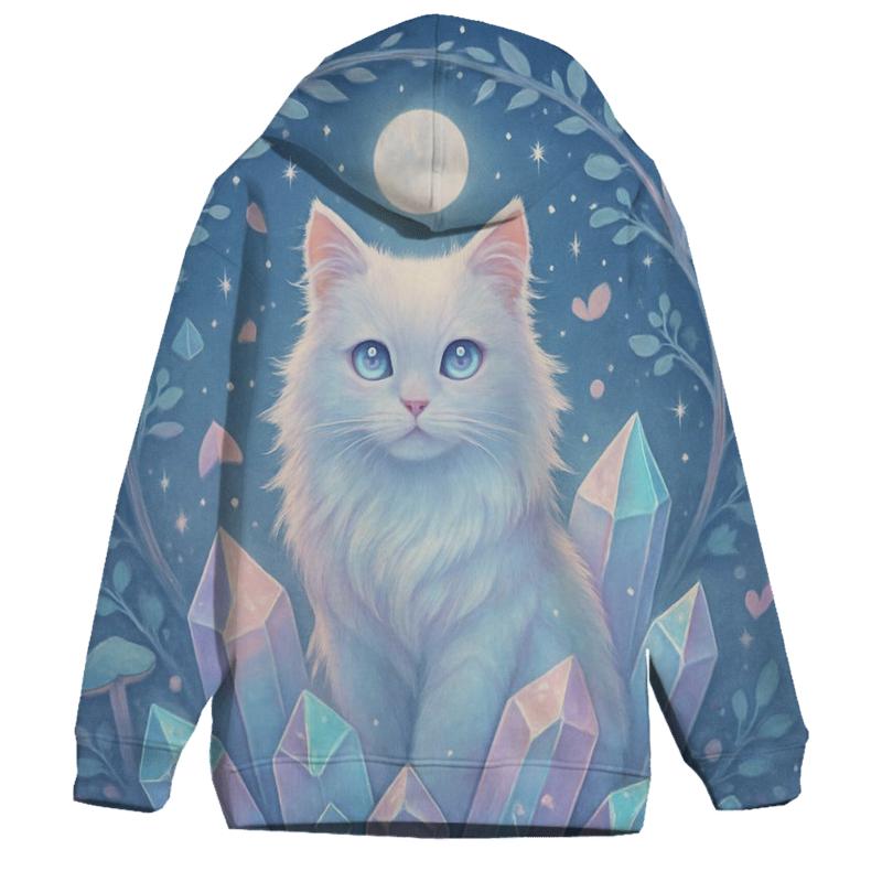 Crystal Garden Oracle Cat lightweight hoodies