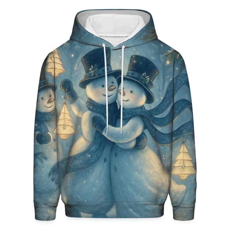 Snowman Lantern Forest Waltz hoodies fashion