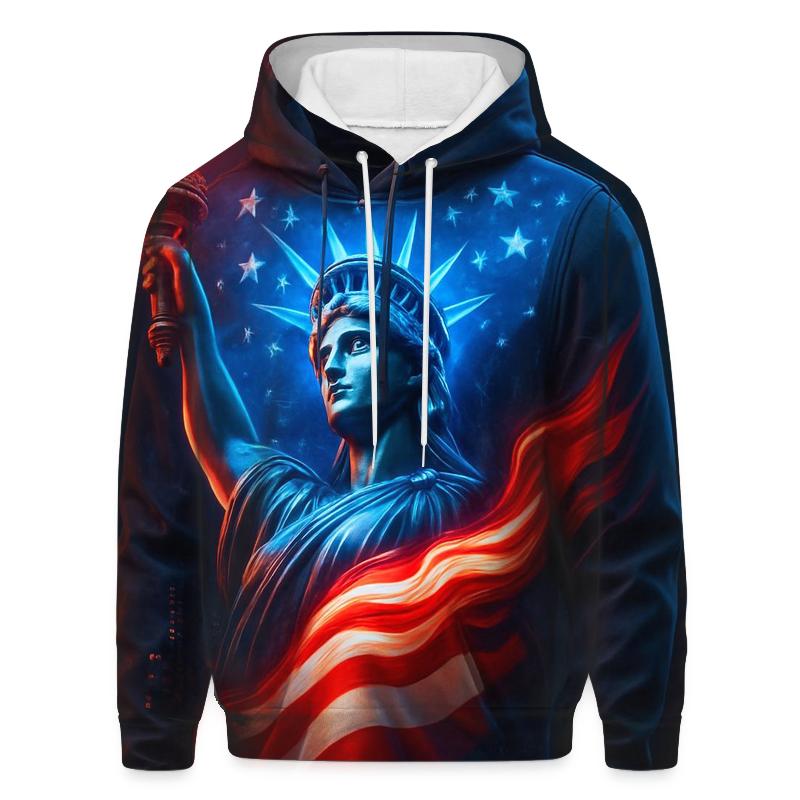 Liberty Flame Skyline Flag hoodie styles