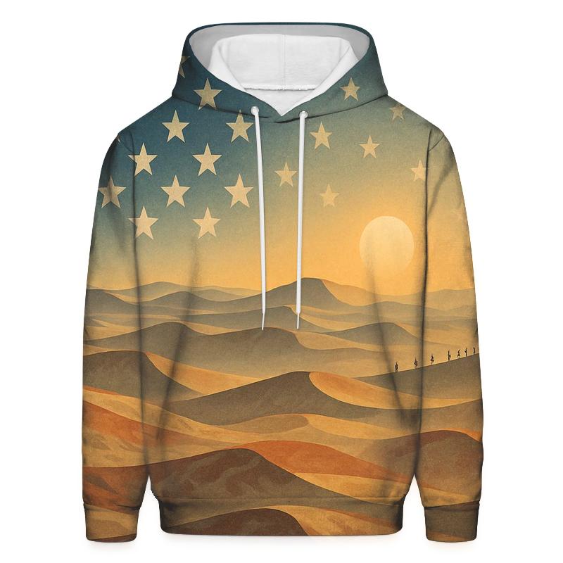 Desert Camouflage Stars Horizon lightweight hoodies