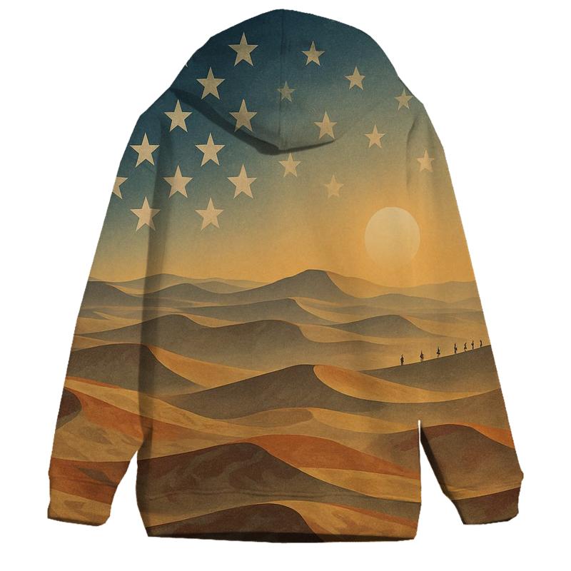 Desert Camouflage Stars Horizon lightweight hoodies