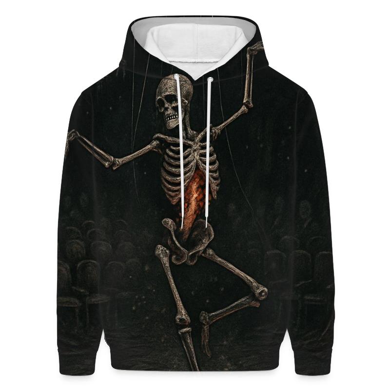 Midnight Marionette Of Bones zip-up hoodies