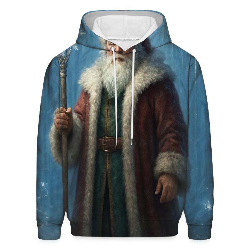 Frosted Crystal Forest Santa Guardian premium hoodies