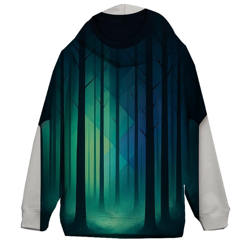 Prismatic Forest Veil designer hoodies