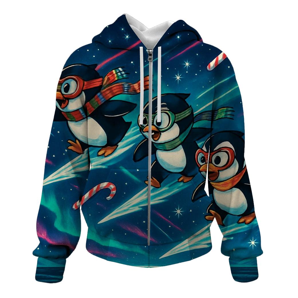 Penguin Comet Sleigh Race pullover hoodies