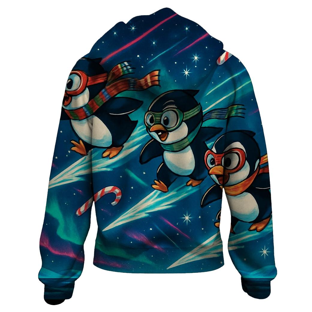 Penguin Comet Sleigh Race pullover hoodies