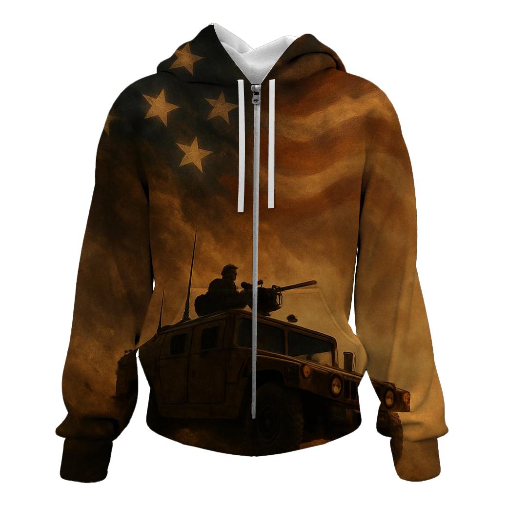 Flag Of Steel And Sandstorm pullover hoodies