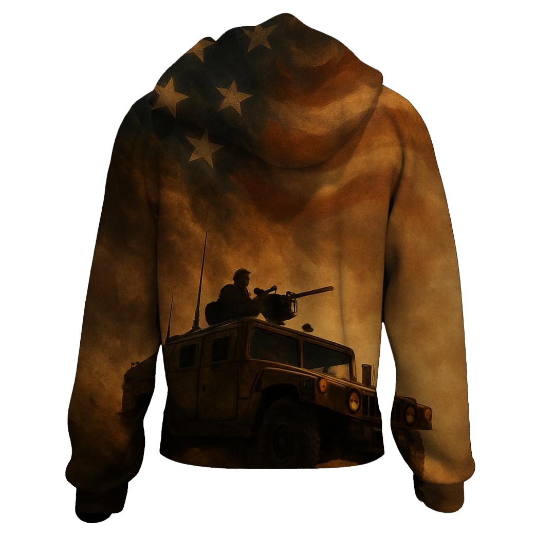 Flag Of Steel And Sandstorm pullover hoodies