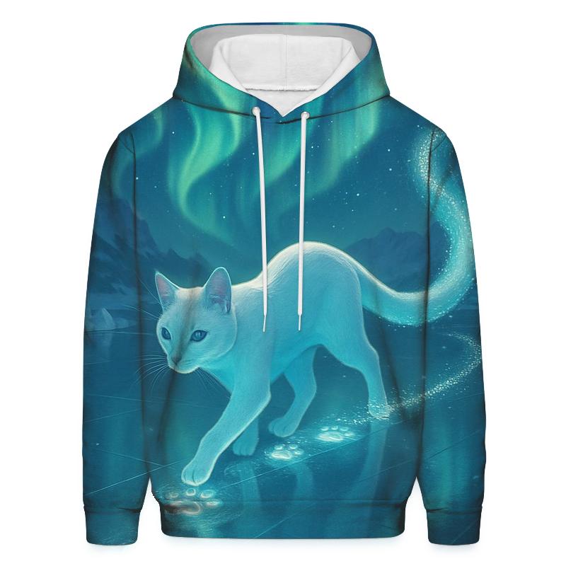 Aurora Ice Skater Cat hoodie styles
