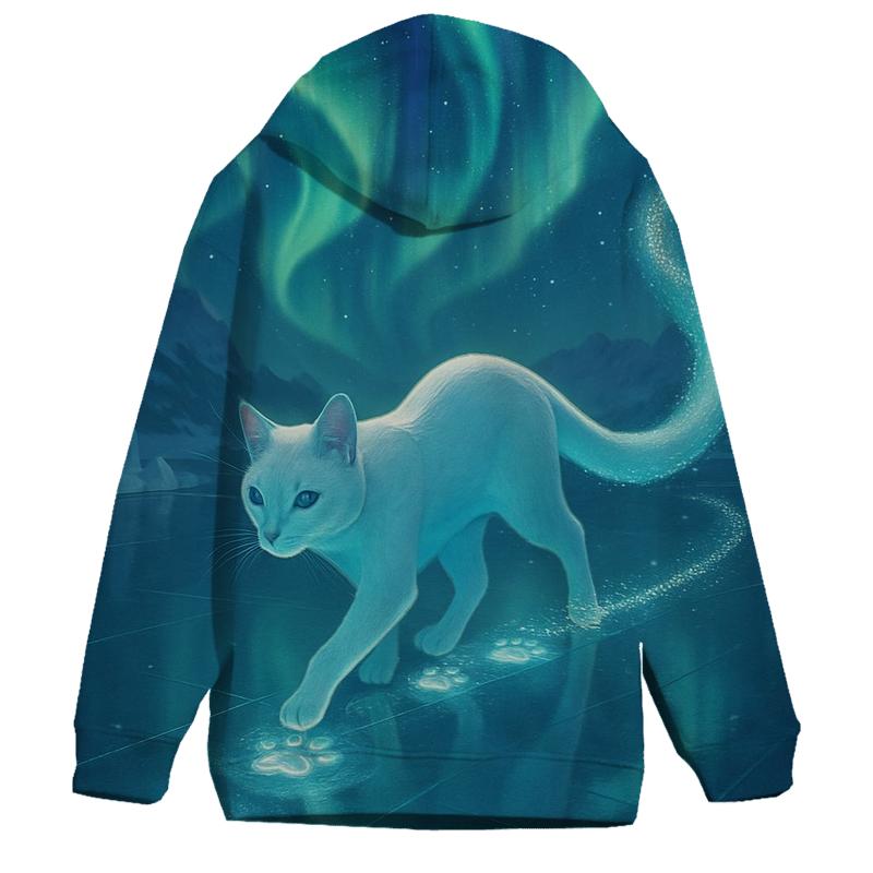 Aurora Ice Skater Cat hoodie styles