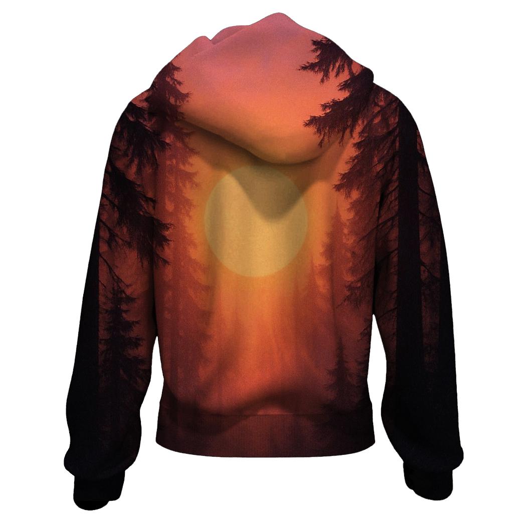 Forest Halo At Sundown graphic hoodies
