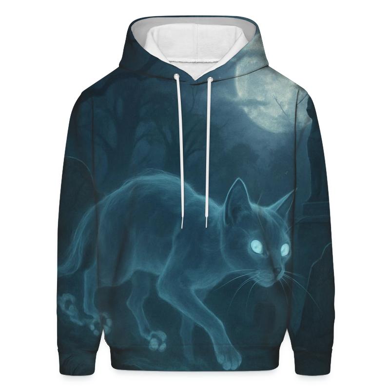 Midnight Graveyard Phantom Cat hoodie trends
