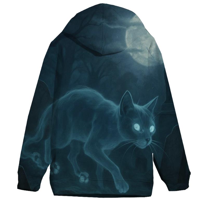 Midnight Graveyard Phantom Cat hoodie trends