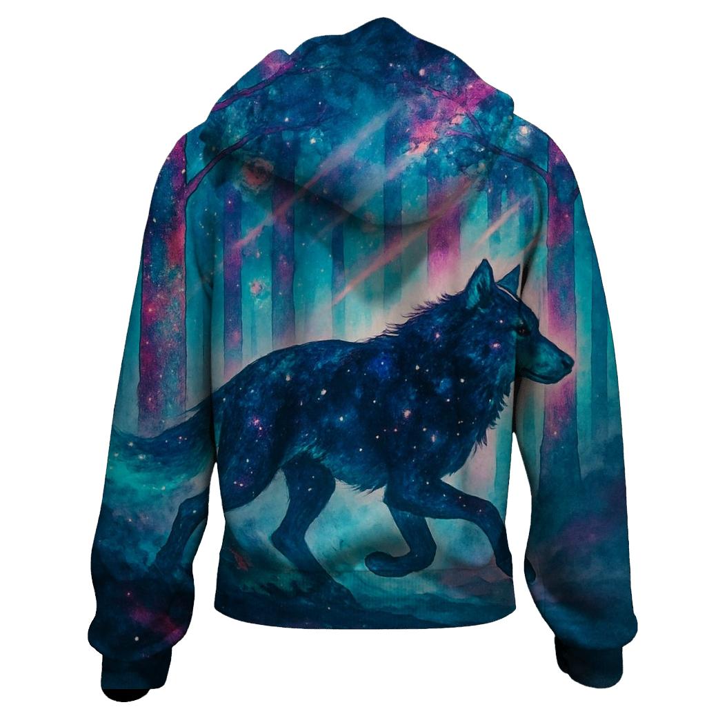 Galactic Forest Moonrunner printed hoodies