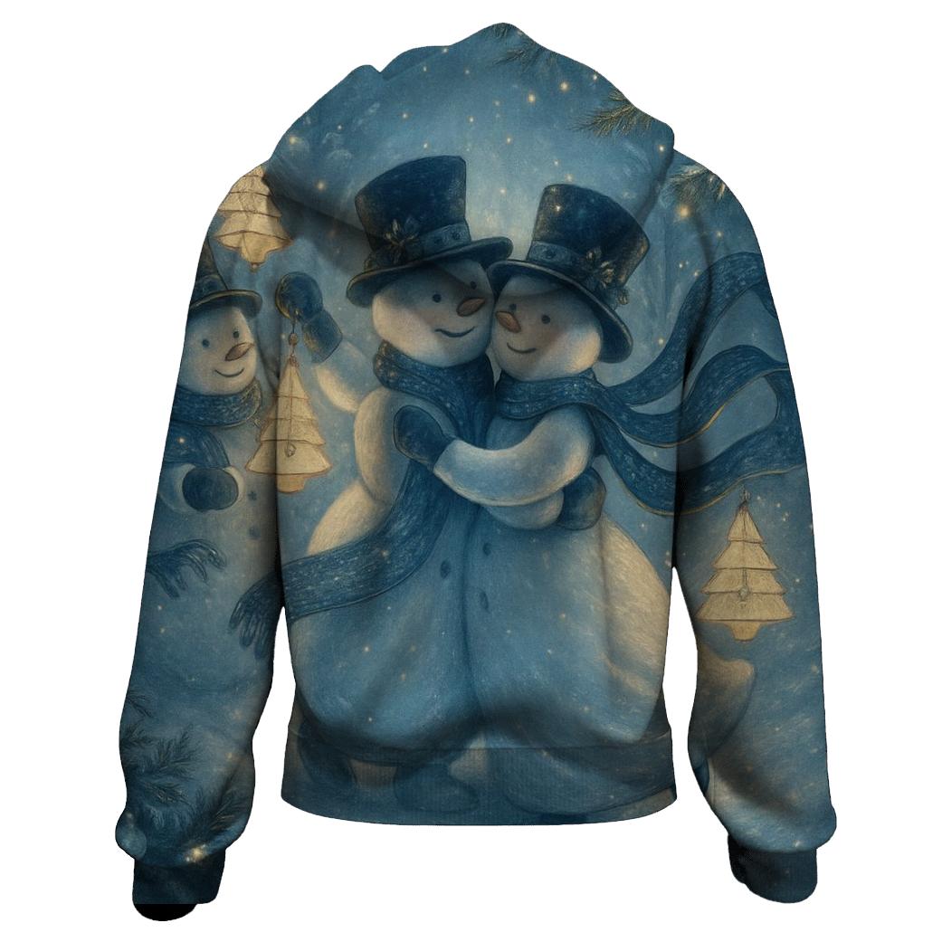 Snowman Lantern Forest Waltz hoodie trends