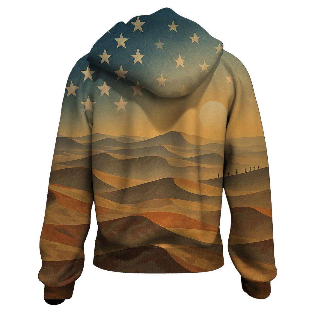 Desert Camouflage Stars Horizon heavyweight hoodies
