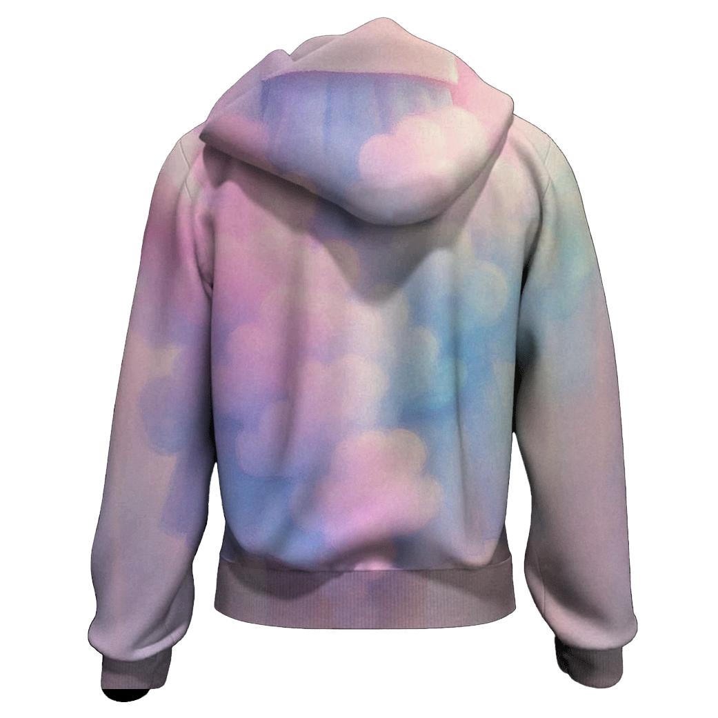 Pastel Cloud Reverie printed hoodies