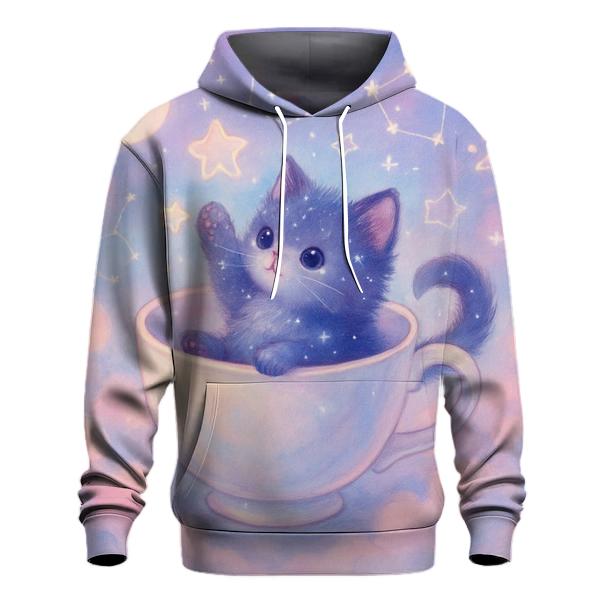Celestial Teacup Kitten hoodies fashion