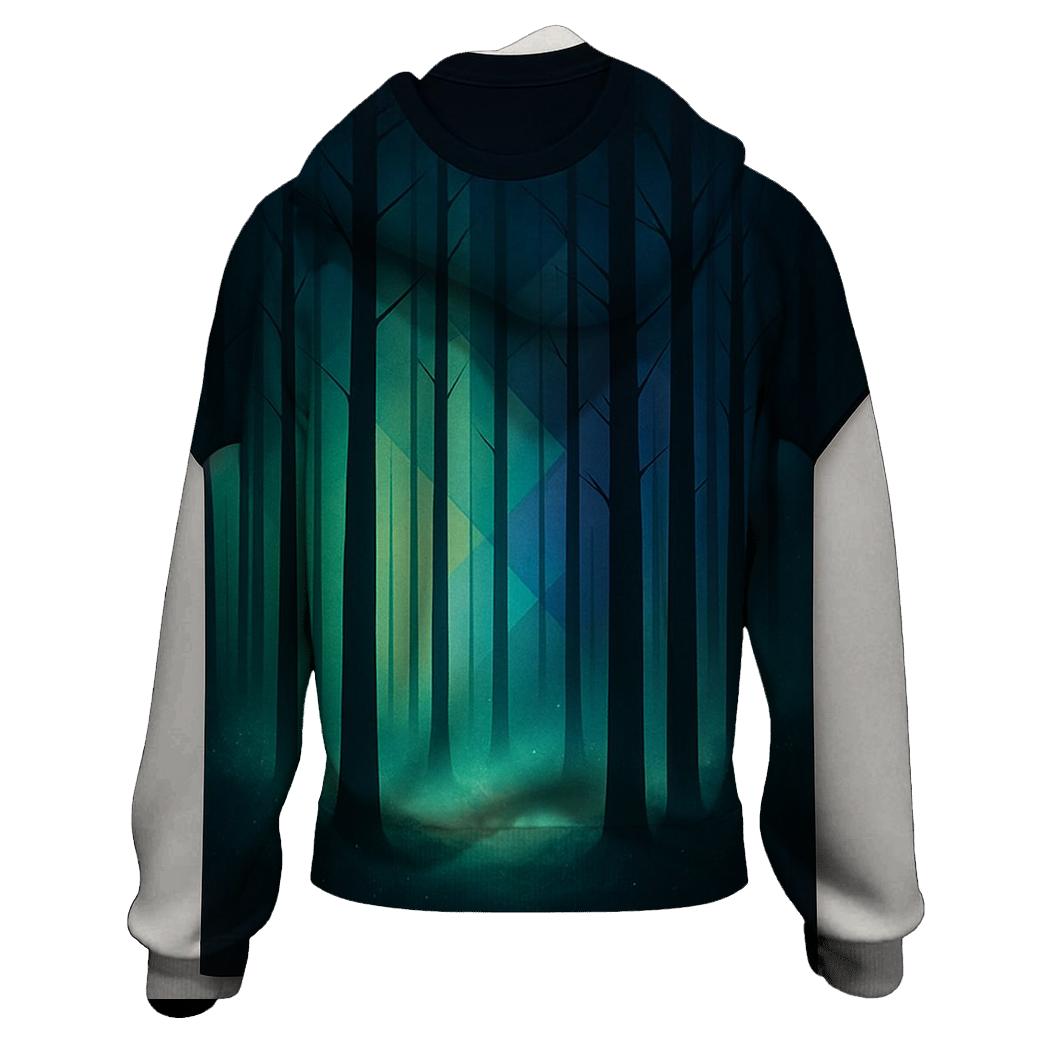 Prismatic Forest Veil printed hoodies