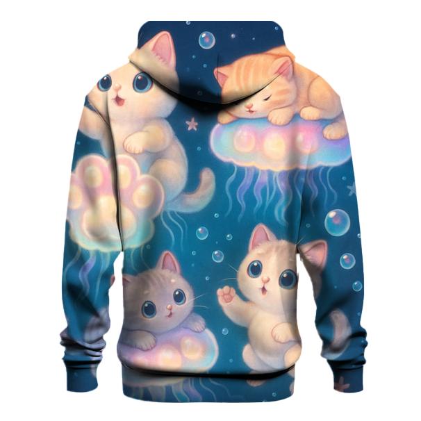 Moonlit Jellyfish Cat Parade designer hoodies