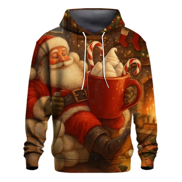 Santa Cozy Cocoa Cabin Retreat premium hoodies