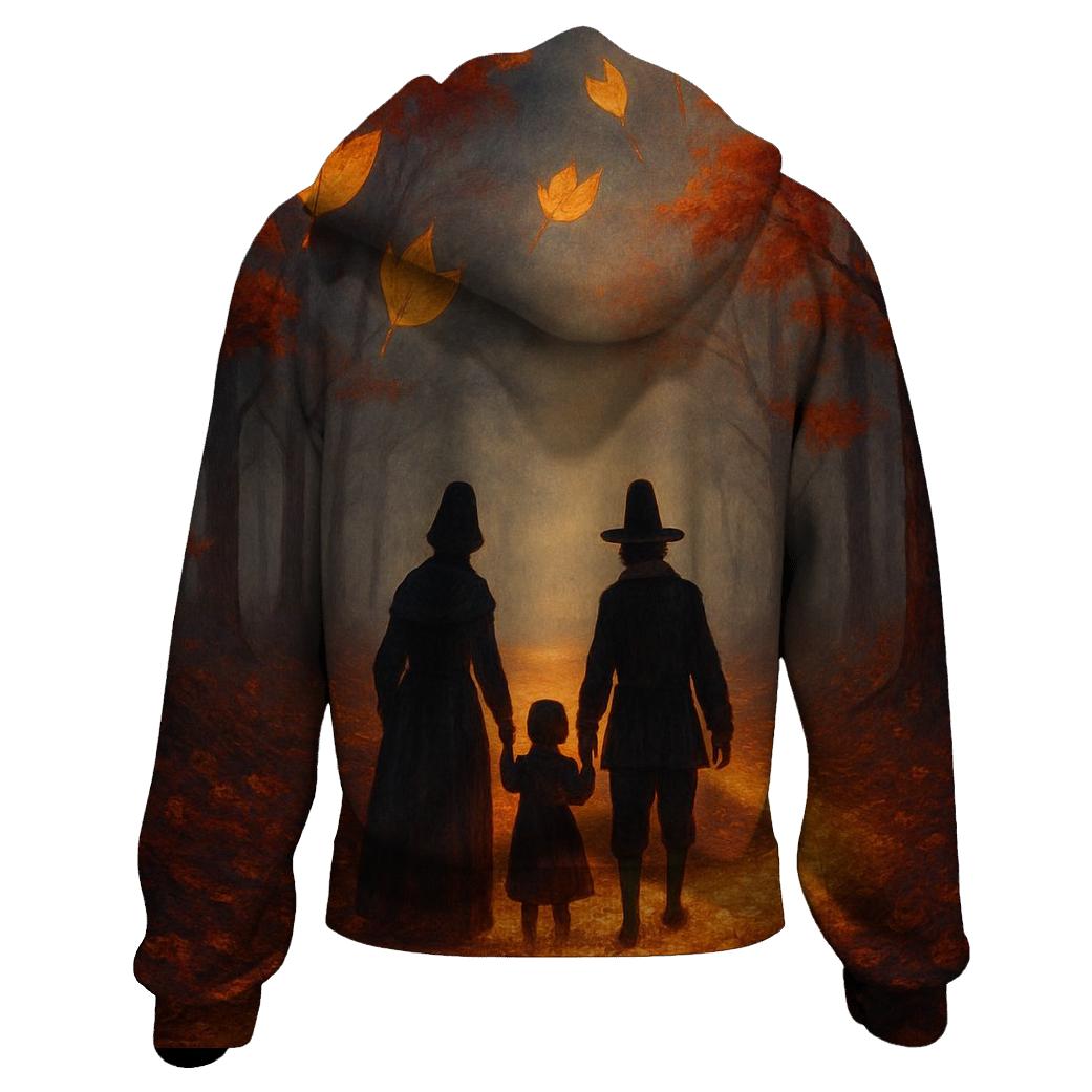 Pilgrims Path Of Leaves printed hoodies