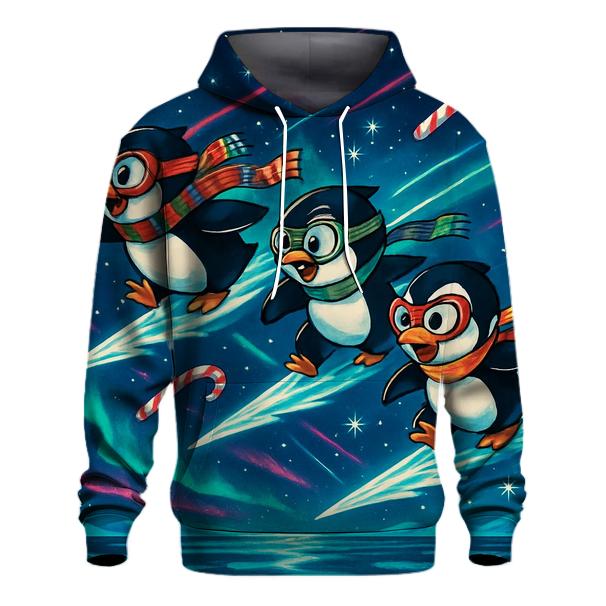 Penguin Comet Sleigh Race designer hoodies