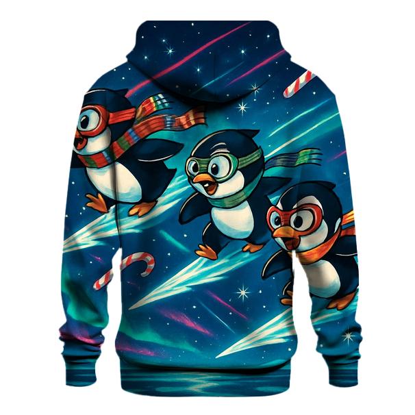 Penguin Comet Sleigh Race designer hoodies