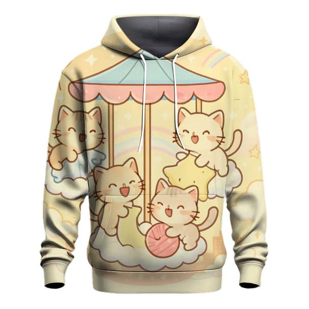 Cloud Carousel Sky Kittens designer hoodies