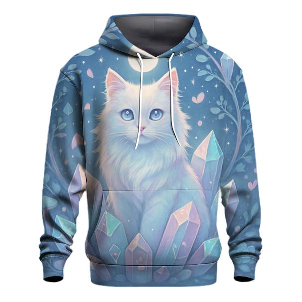 Crystal Garden Oracle Cat zip-up hoodies