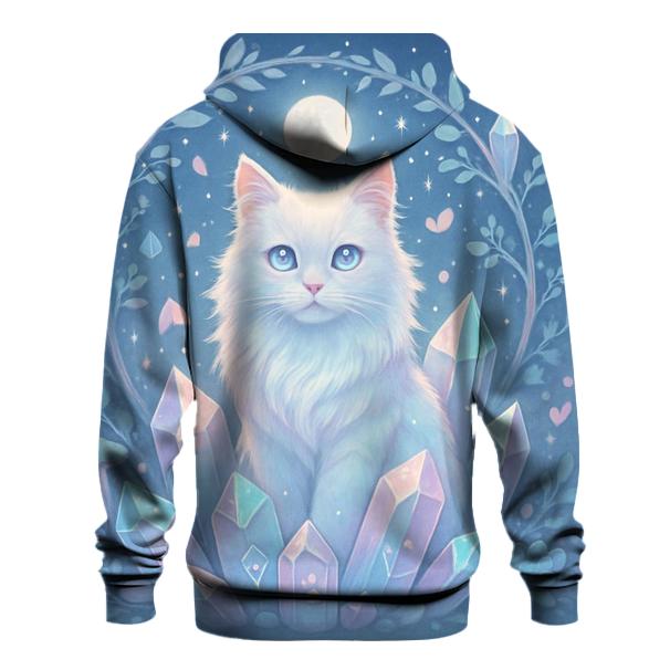 Crystal Garden Oracle Cat zip-up hoodies