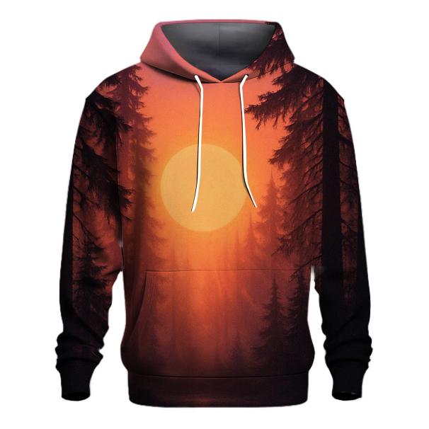 Forest Halo At Sundown printed hoodies