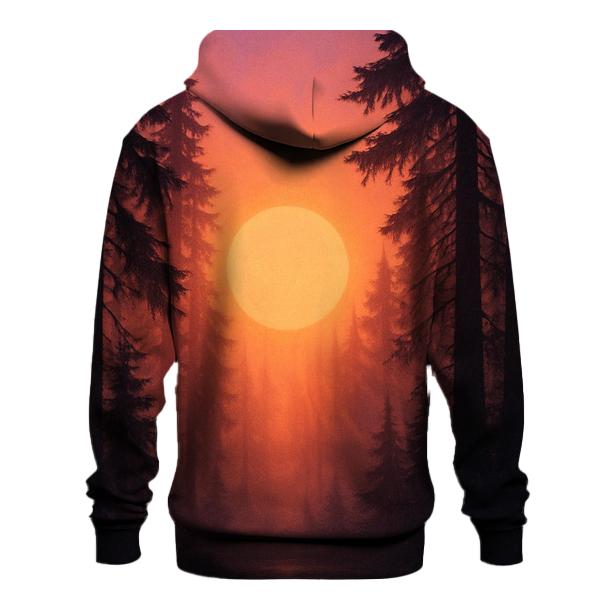 Forest Halo At Sundown printed hoodies