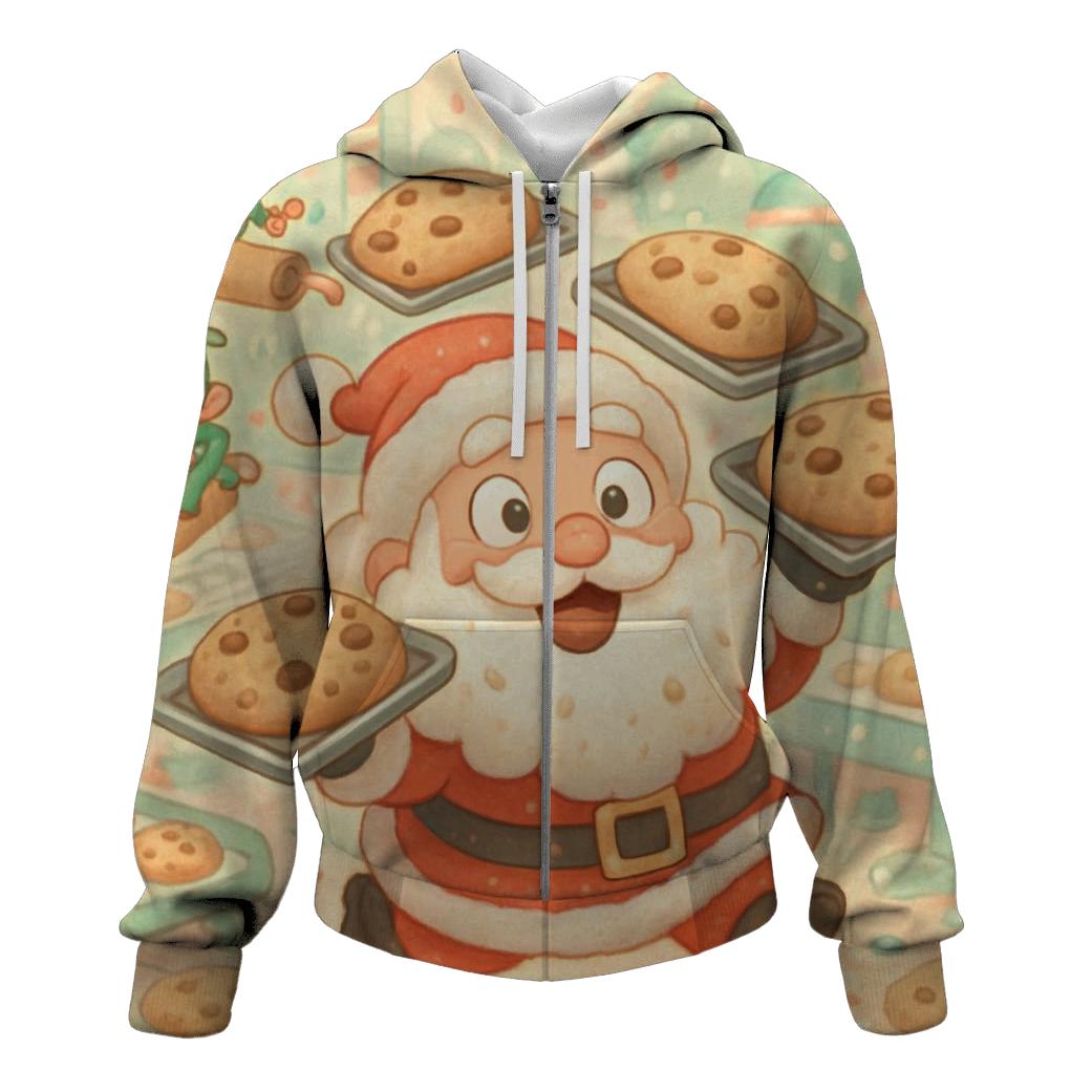 Chibi Cookie Factory Santa Chaos premium hoodies