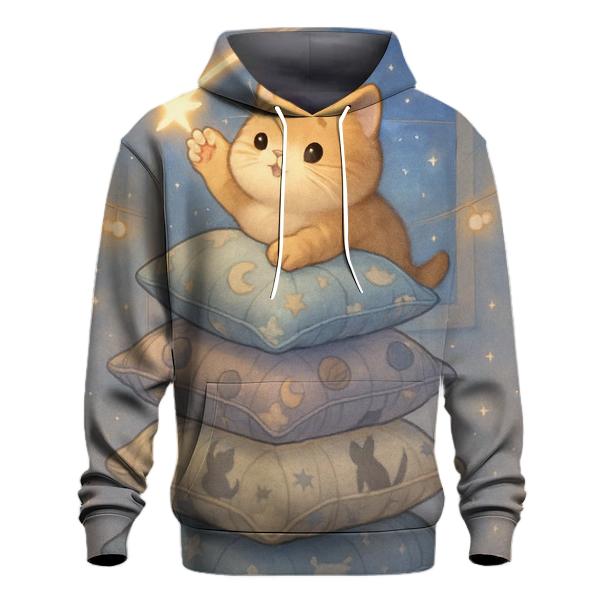 Shooting Star Pillow Fort Cat heavyweight hoodies