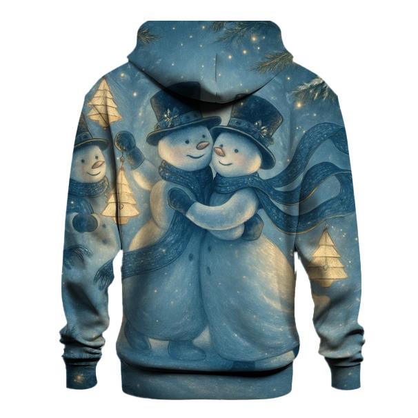 Snowman Lantern Forest Waltz hoodie designs