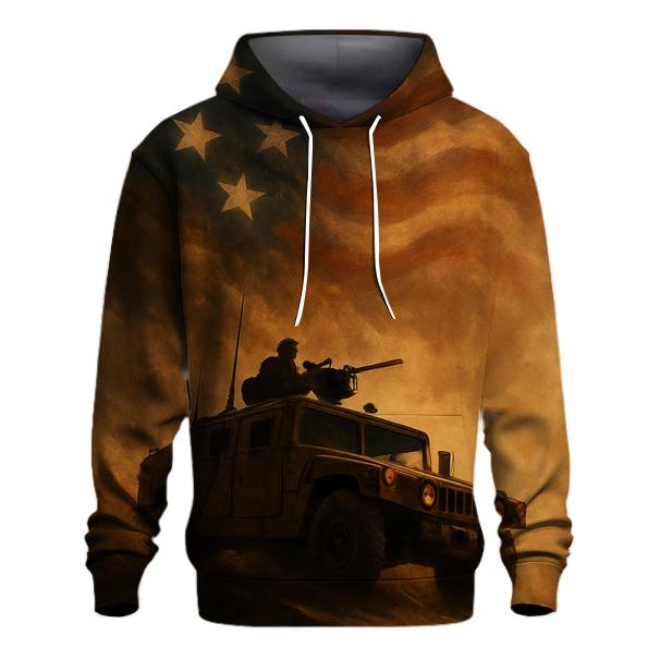Flag Of Steel And Sandstorm graphic hoodies
