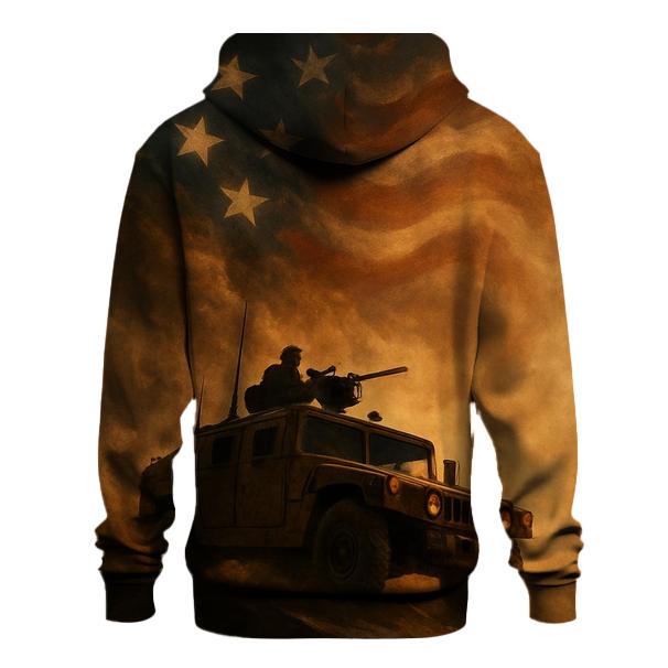 Flag Of Steel And Sandstorm graphic hoodies