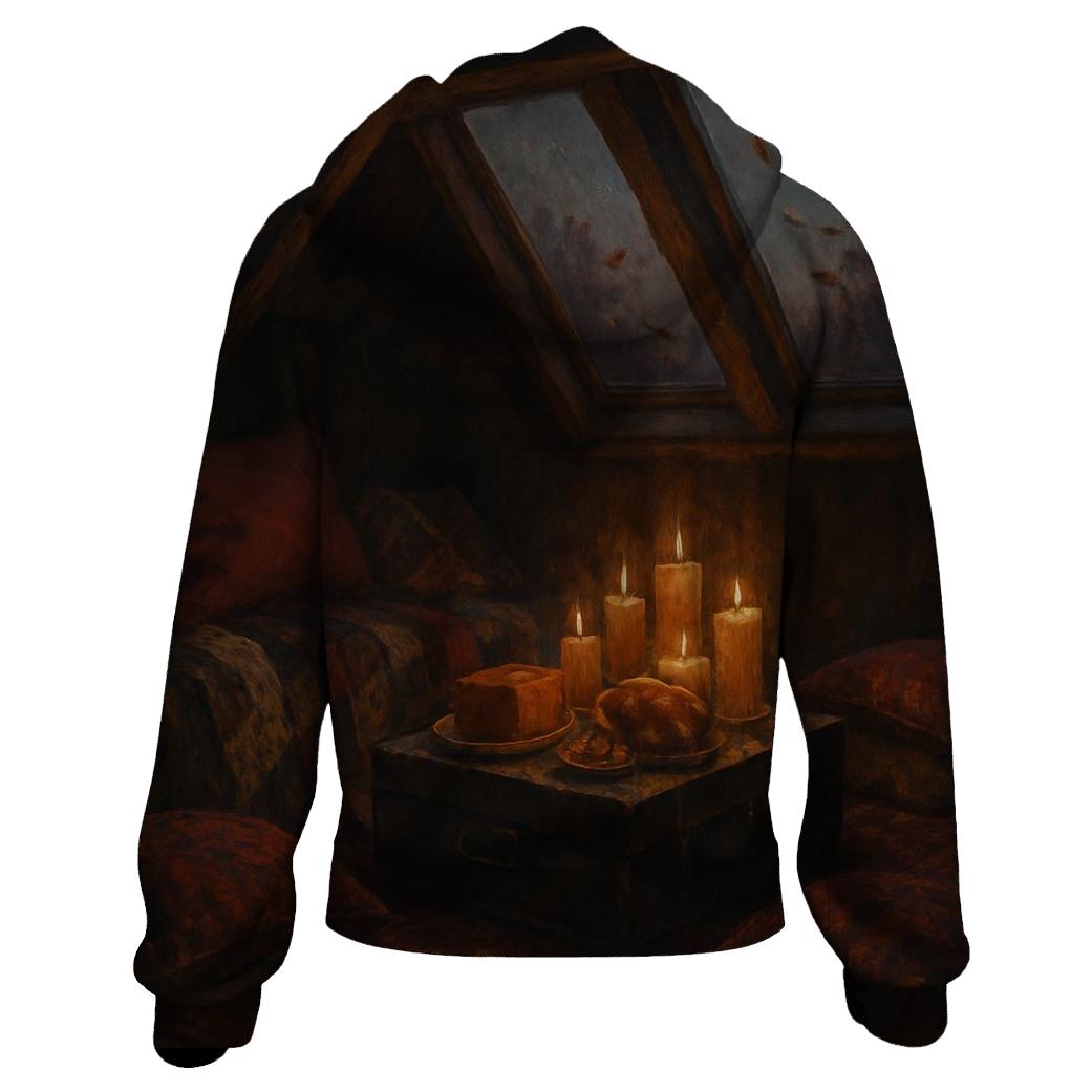 Candlelit Harvest Attic Nook lightweight hoodies