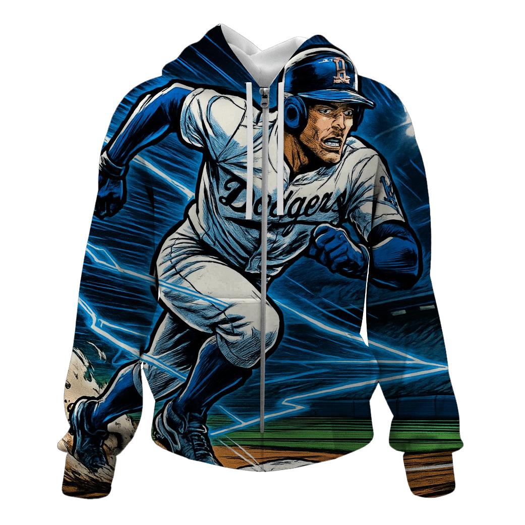 Night Runner Stealing Second printed hoodies