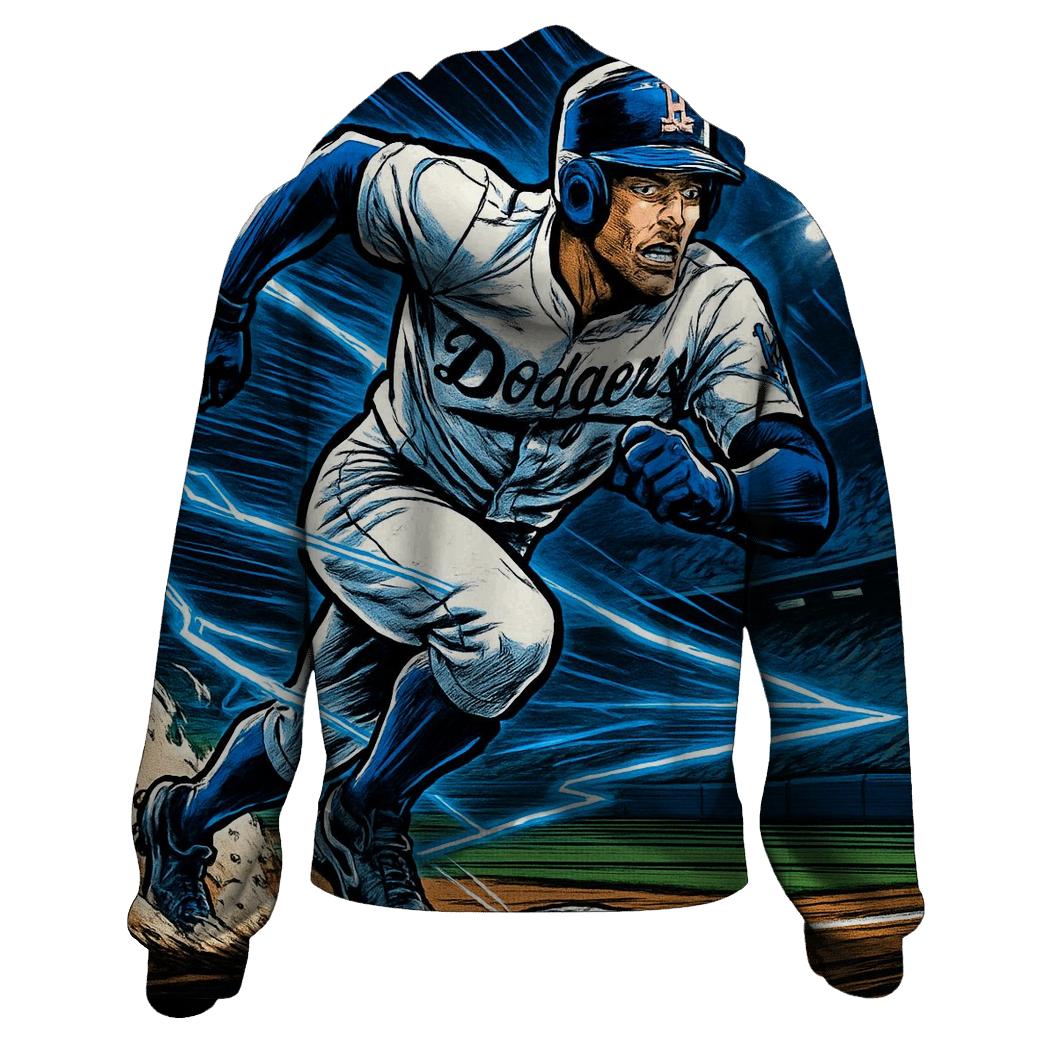 Night Runner Stealing Second printed hoodies