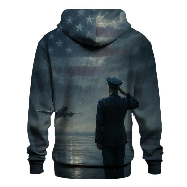Silent Salute In The Rain pullover hoodies