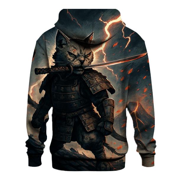 Stormforged Samurai Cat hoodie styles