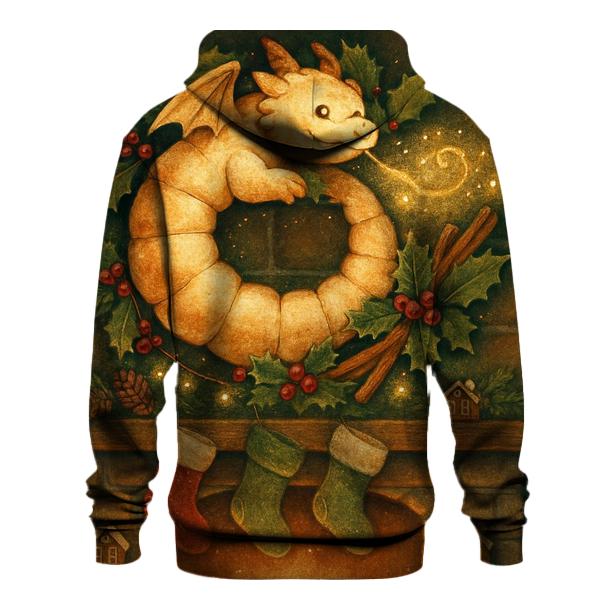 Fireplace Marshmallow Dragon Wreath heavyweight hoodies
