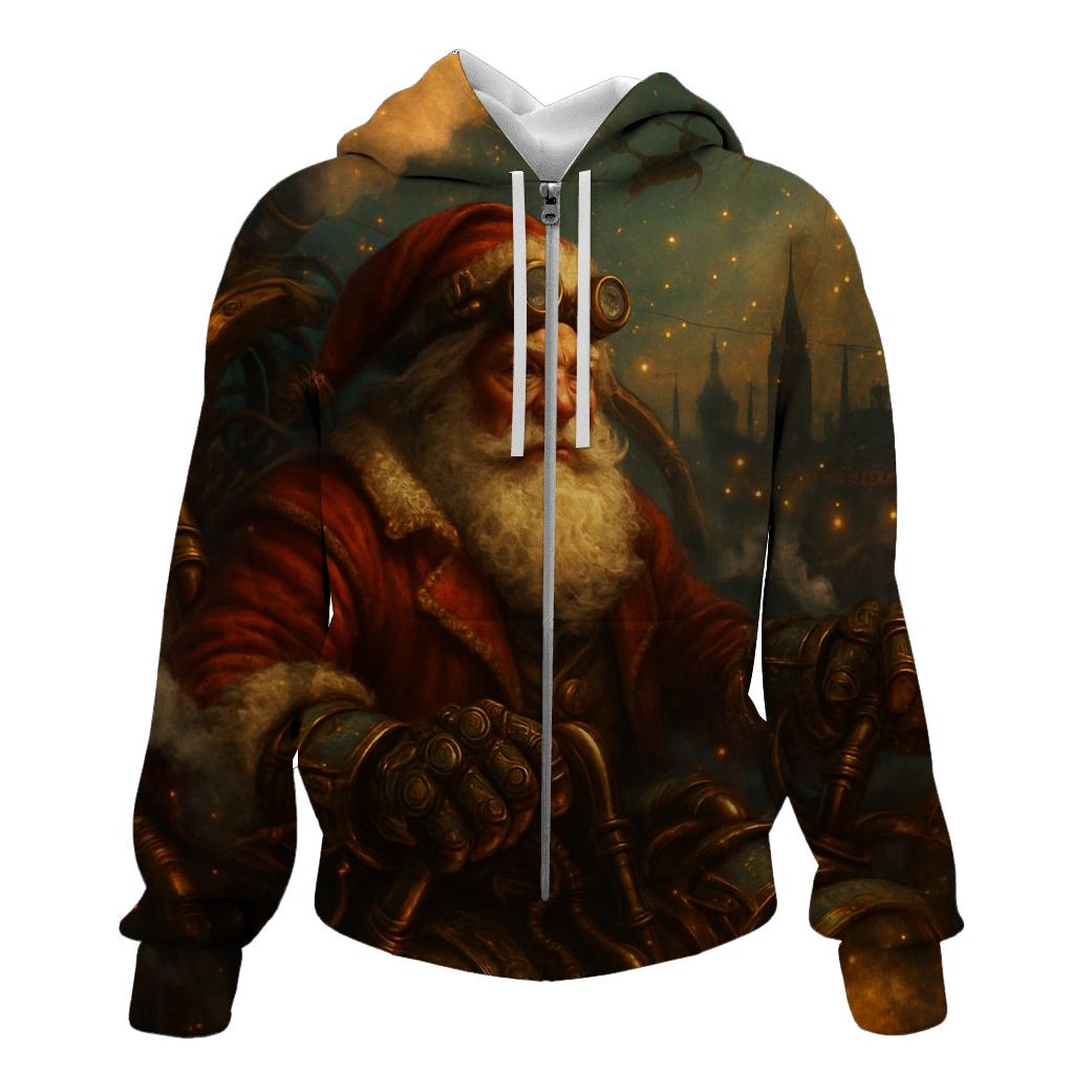 Steampunk Clockwork Santa Engine hoodie styles