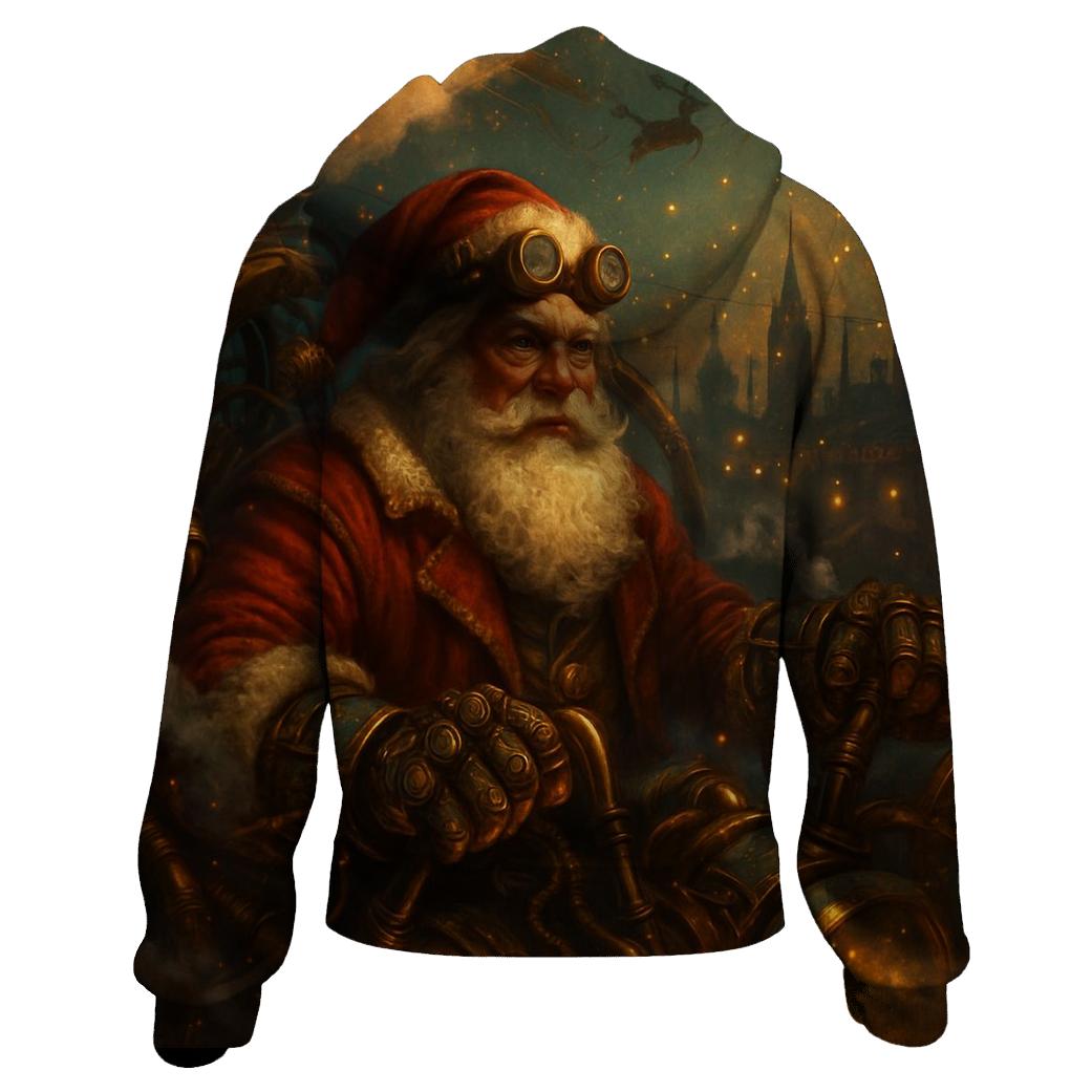 Steampunk Clockwork Santa Engine hoodie styles