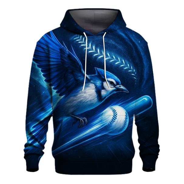 Stellar Flight With Blue Jays Feathers graphic hoodies